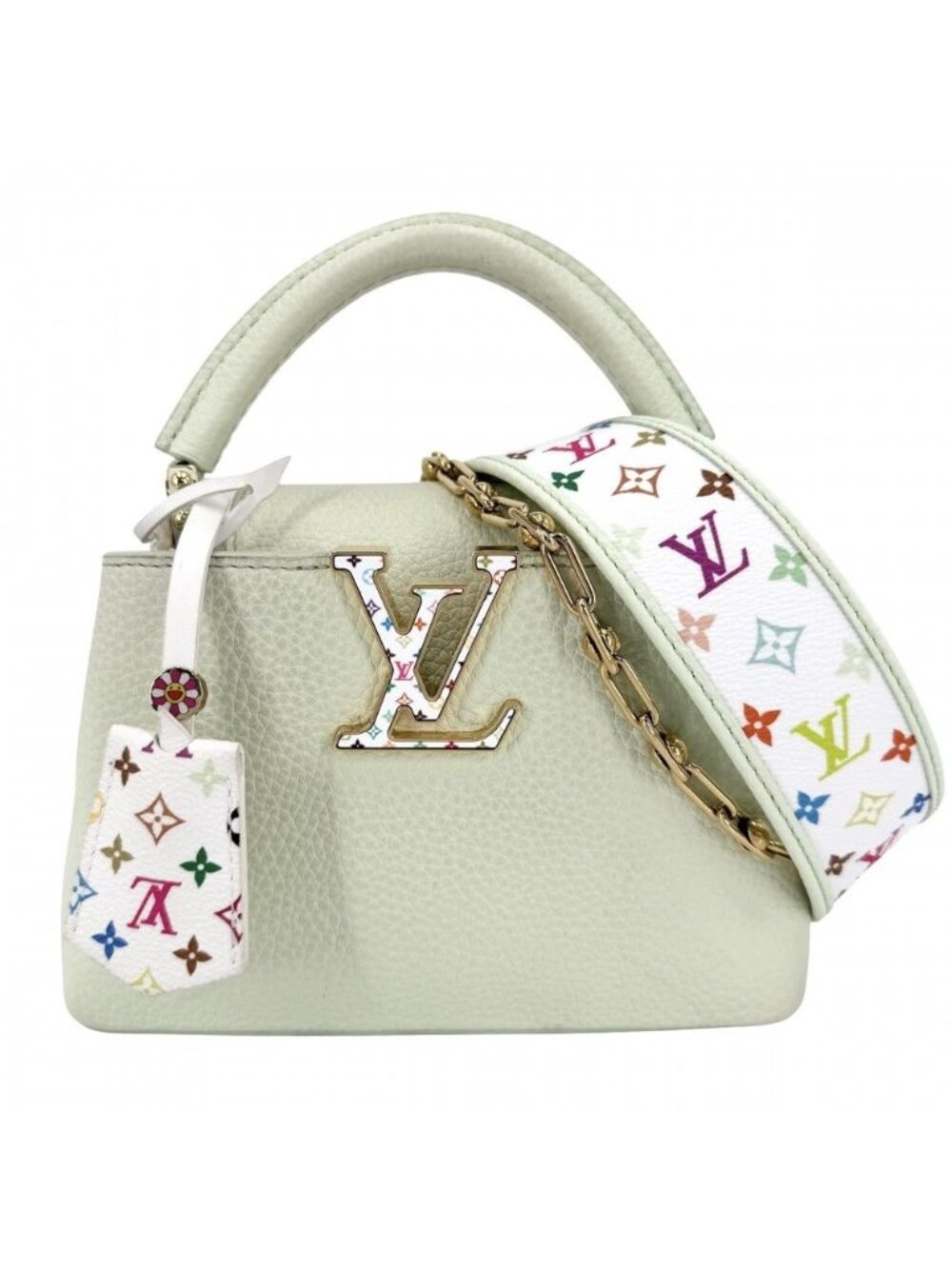 Louis Vuitton 2-Way Takashi Murakami Capucines Mini Shoulder Bag Crossbody LV